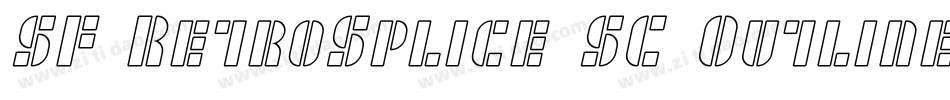 SF RetroSplice SC Outline字体转换